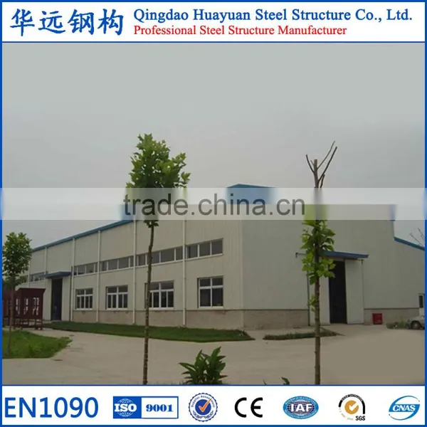 Double Slope Pre Engineered Structure Steel Workshop Building photo-6