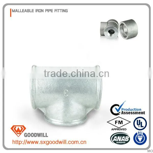 Malleable Iron Standard Galvanized NPT Female Threaded Tee photo-2