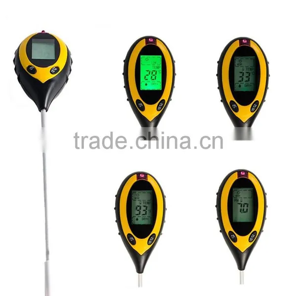 4 IN 1 Soil Moisture Monitor, Soil PH Value, Soil Temperature and Sunlight Intensity Tester photo-6