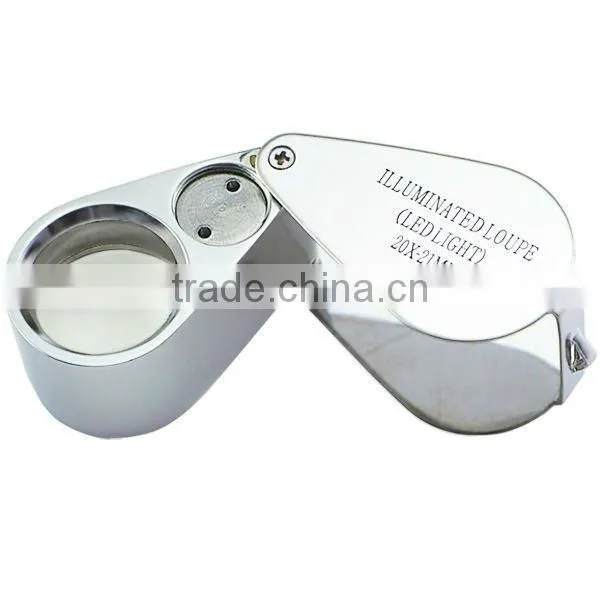 20x Magnifying Optical Glass LED Light Jeweler Loupe photo-4
