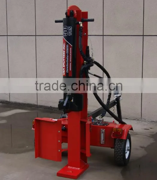 Red 50T Diesel Log Splitter, Wood Split Machine photo-5