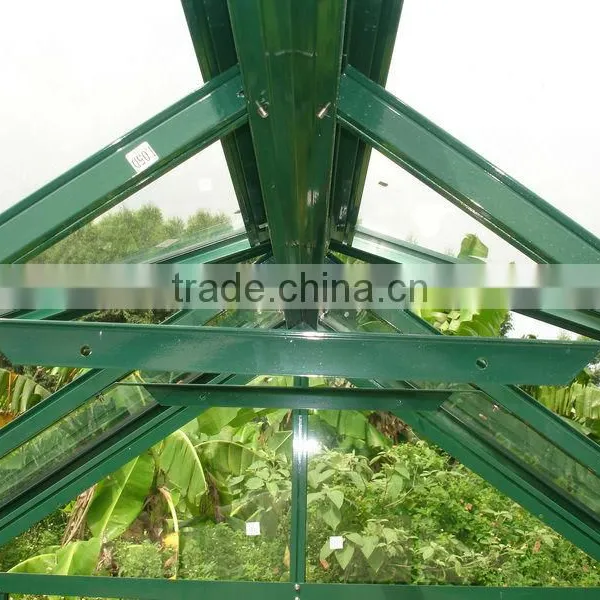 Indoor Vegetable Growing Aluminium Frame Glass Greenhouse photo-6