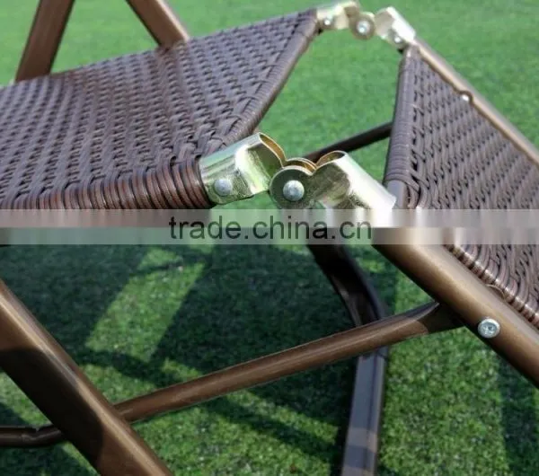 Rattan Zero Gravity Lounge Chair With Pillow and Cup Holder photo-3
