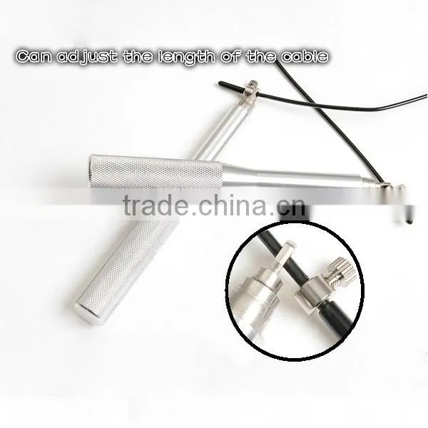 Speed Jump Rope UIC-JR12, Ball Bearing Metal Handle, Stainless Steel Cable photo-2