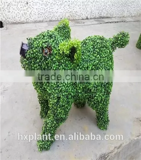 Small Sculpture Aritificial Green Sculpture Plastic Fake Plant Artificial Sculpture Plastic Statue photo-3