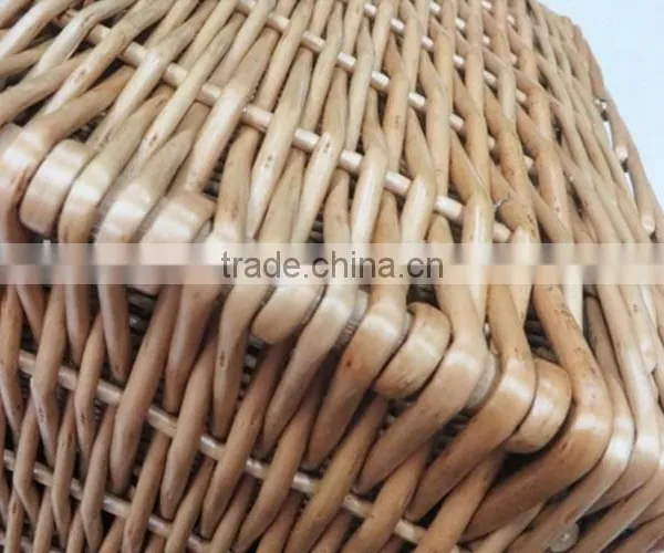 Wholesale Premium Handmade Natural Rectangular Empty Wicker Traditional Gift Hamper Basket With Lid photo-3