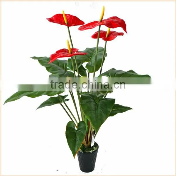 Fake Flower Plant Wholesale Bonsai Plants Plastic Anthuriums Plants for Sale photo-2