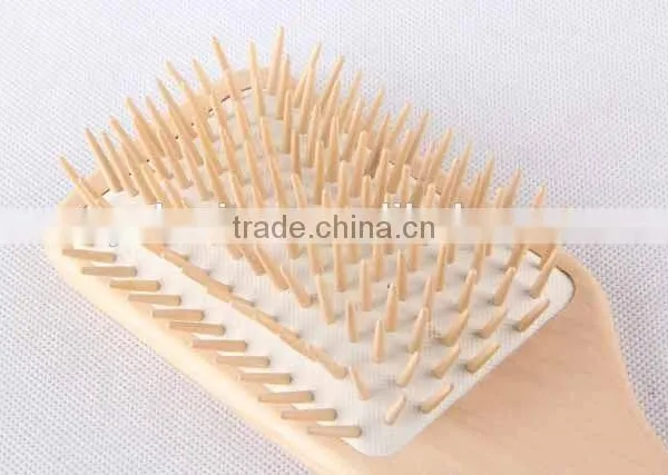 127 Holes Square Wooden Message Comb /hair Brush photo-3