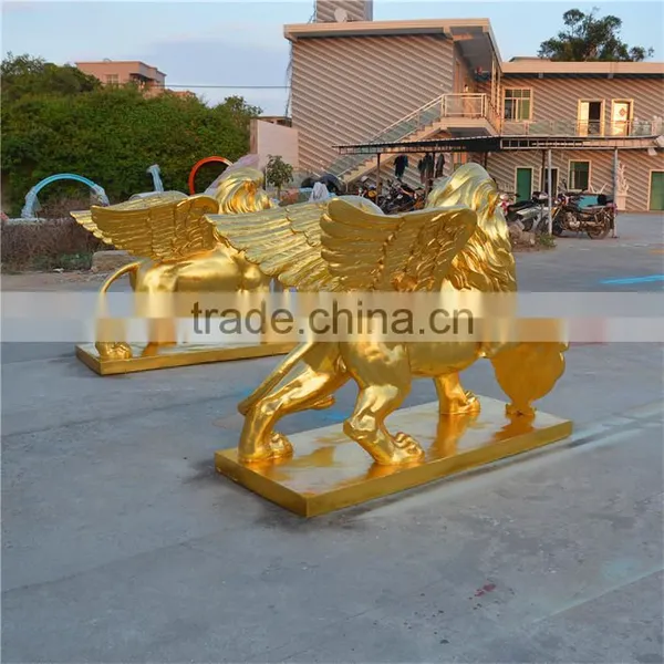 Outdoor Garden Decoration Resin Craft Fiberglass Lion Statue photo-6