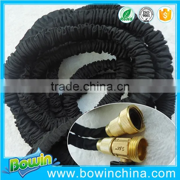 2016 New Brass Fitting Best Compact Garden Hose With Black Color photo-5