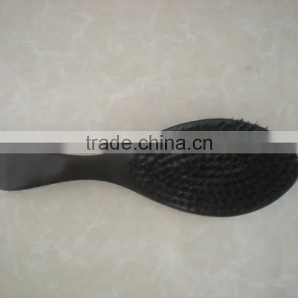 New Curved Wooden Hair Brush photo-5