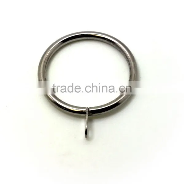 Brushed Nickel Plated Curtain Metal Rod Ring Fixed Eyelet Inside Diameter 43mm - 4 Colors photo-2