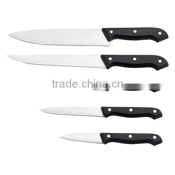A3373 High Quality Cast Stainless Steel Bolster "V" Shape Ground Blade 5pcs Stainless Steel Knife Set photo-5