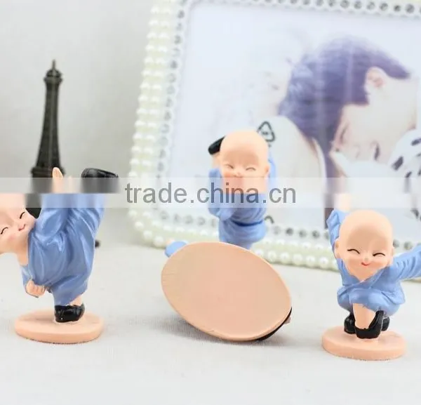 Mini CUTE Fashional Resin Decoration ,Zakka Furnishing Articles Creative Shaolin Kung fu Boy Creative Resin Gifts photo-4