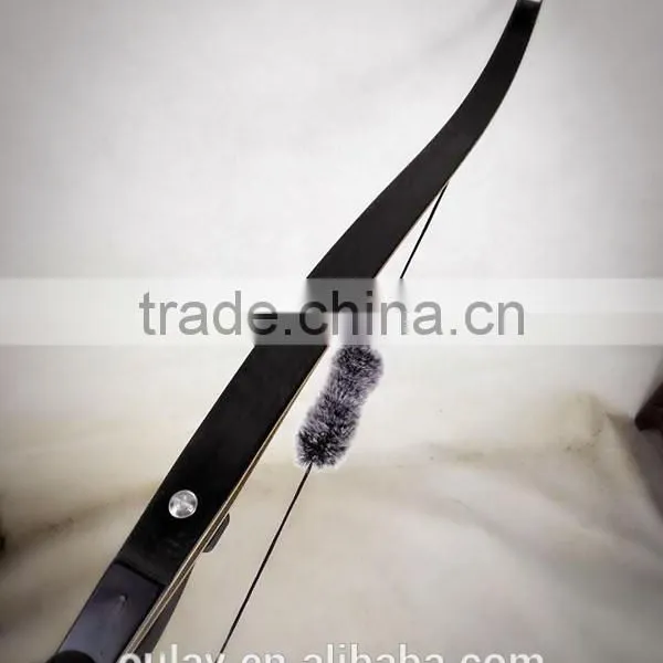 Wood Riser/takedown Laminated Recurve Bows Imitation Bison Black Split Bow photo-4