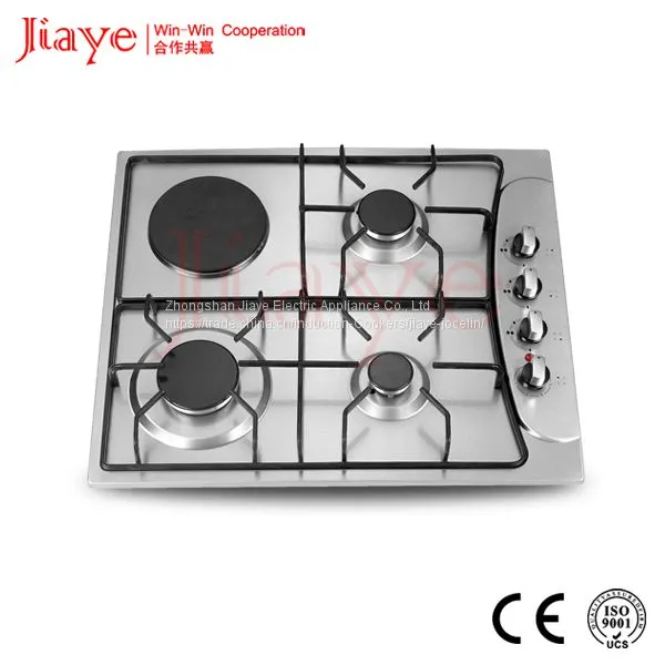 Группа Jiaye Кухонная газовая плита / встроенная газовая варочная поверхность с тремя конфорками JY-ES4007