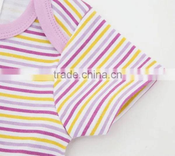 2017 Baby Clothes Stripe Style 100% Cotton Baby Rompers For Girl Jumpsuit photo-4
