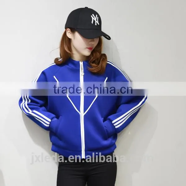 100%cotton Raglan Sleeves Baseball Cloth Jacket Women photo-2