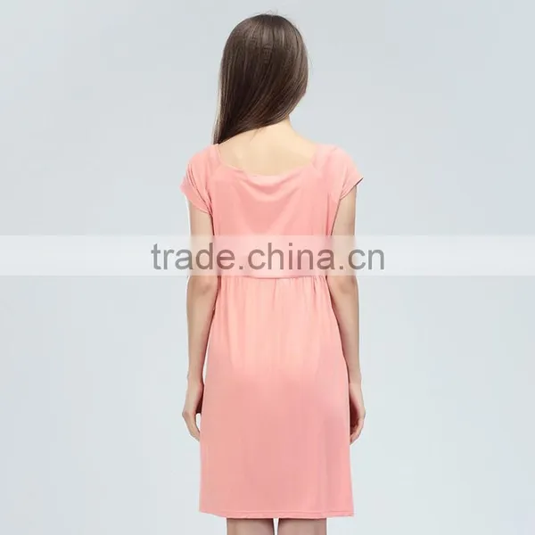Maternity Dresses Ladies Nursing Clothing Korean Style Pregnant Women Skirts photo-2