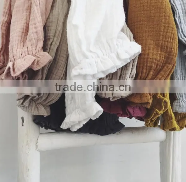 Wholesale Harem Pants Linen Fabric Boutique Kids Clothing Children Clothes photo-6