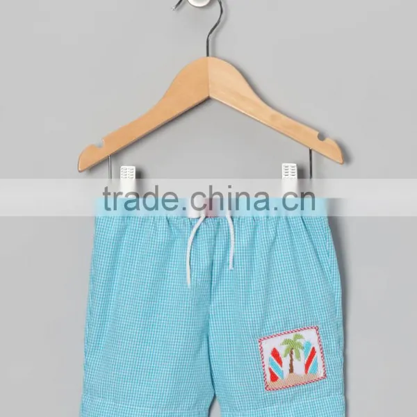 Smocked Boy Swim Trunks - Infant and Toddler