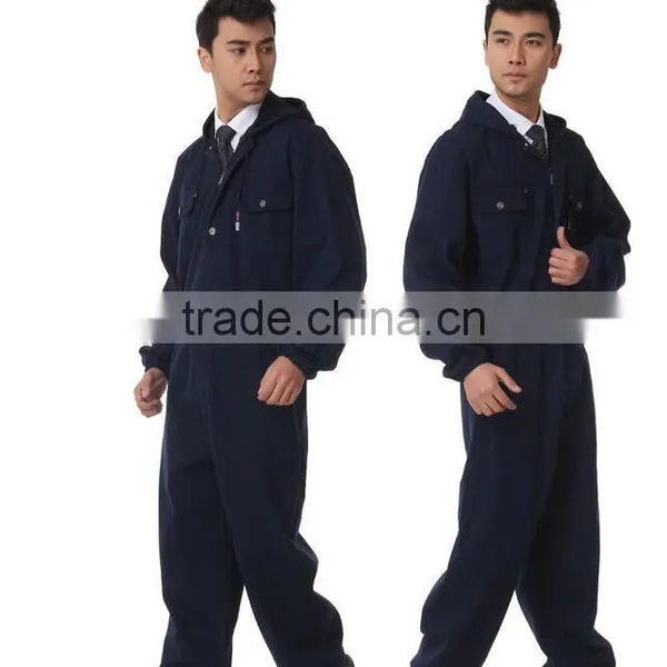 Custom Long Sleeve Mens Industrial Breathable Worker's Blue Overalls Wholesale photo-4