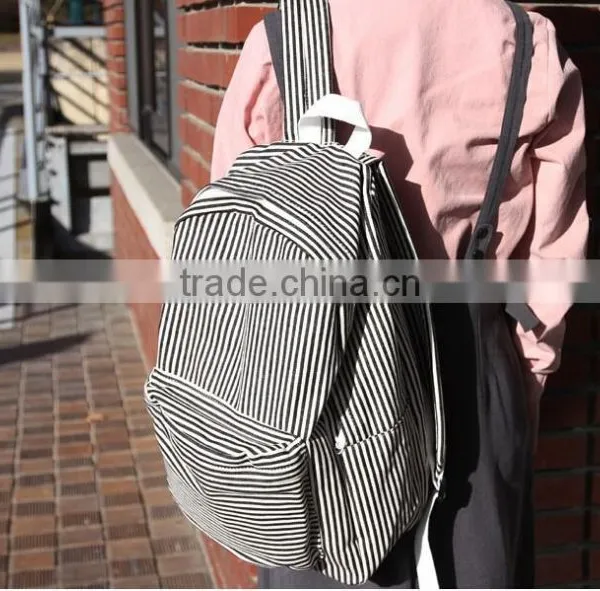 China Wholesale Stripe School Backpacks Stock photo-2