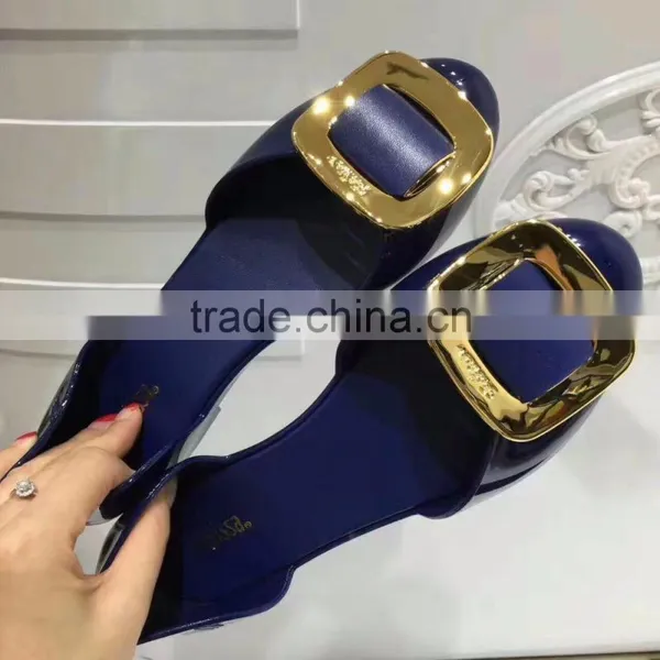 Big Square Button Women Melissa, Fashion Melissa Shoes for Adult photo-2