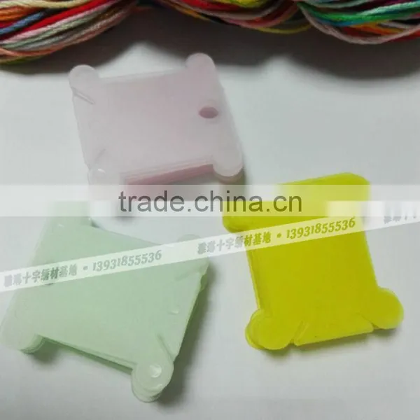 Plastic Card Embroidery Tools Plastic Floss Bobbins Threading Board for Cross Stitch photo-5