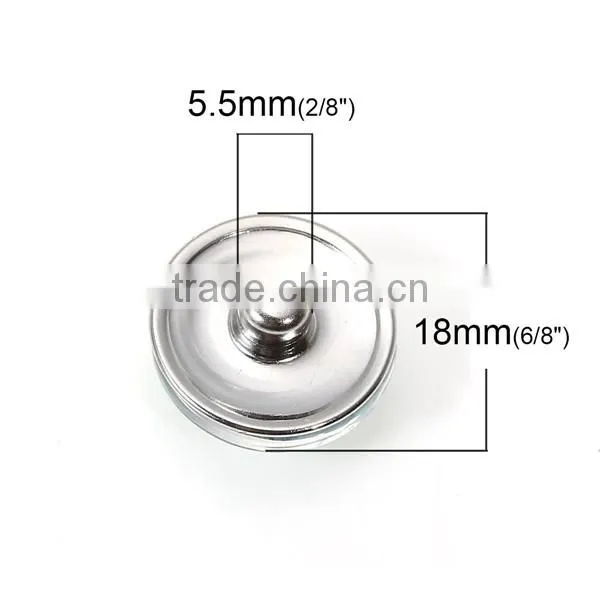 18mm Glass Fit Snap Button Bracelets Round Silver Tone At Random Dog Pattern photo-2