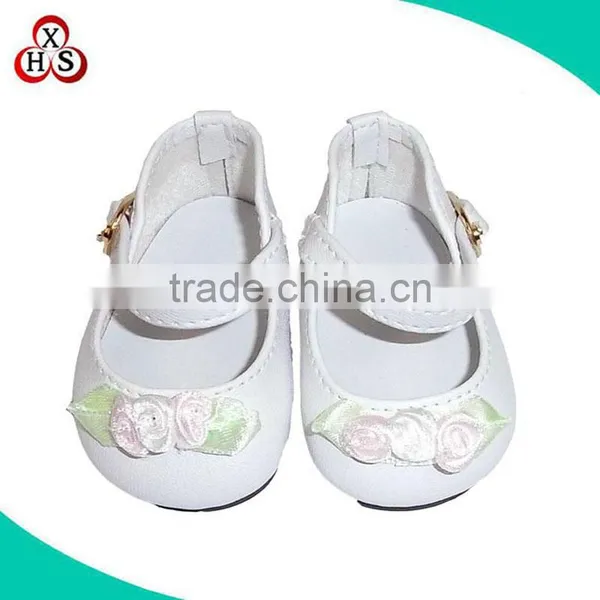 Fashion White Doll Shoes PU Leather Doll Shoes Factory Price