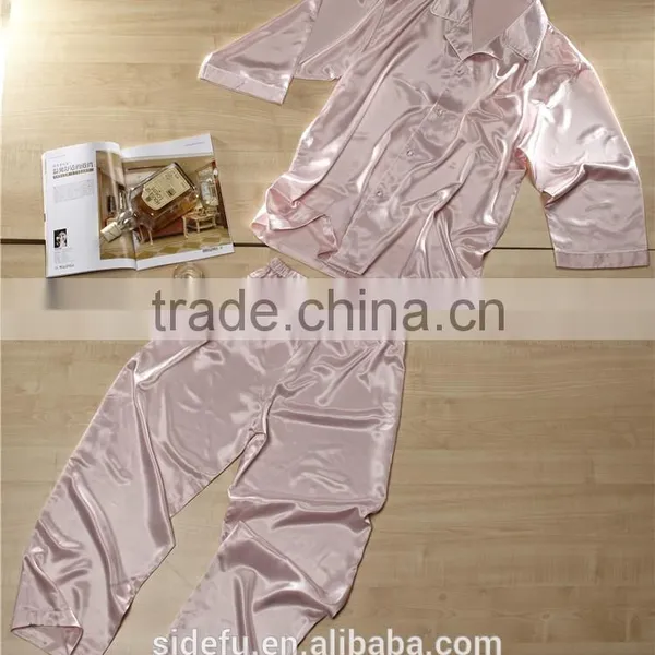 Fancy Texture Wholesale Hotel Satin Silk Bathrobe photo-2