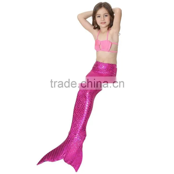 3pcs Swimmable Mermaid Tail With Monofin Swimming Mono Flippers Swimwear photo-2
