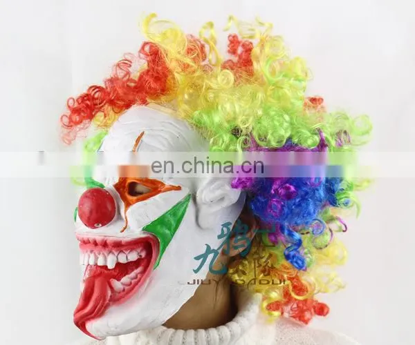 Scary Horror Clown Mask With Wigs photo-2