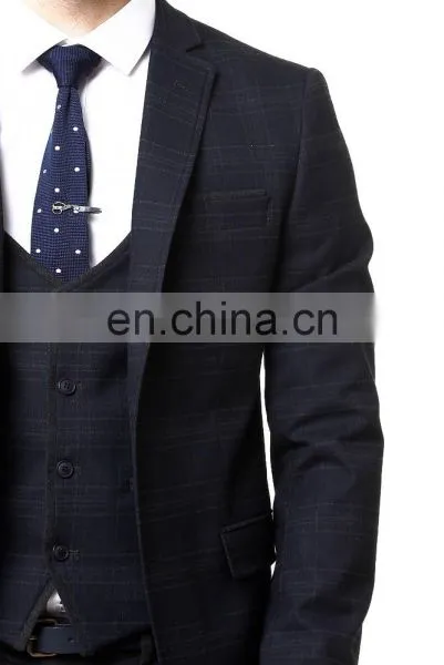 Wholesale Slim Fit 2 Button Men Suit (3 Pieces) photo-2