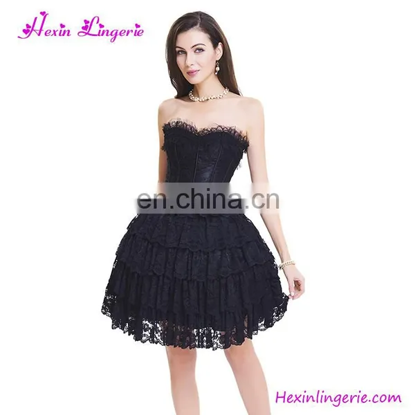 Fast Shipping Lace Strapless Body Shaper Dress Corset Sexy photo-3