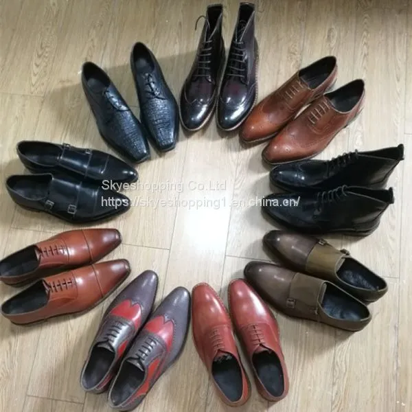 Mens Handmade Goodyear Dress Shoes Full Genuine Leather Made