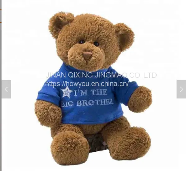 China OEM ODM Classic Stuffed Animal Custom 30cm Teddy Bear Plush Toys With Shirt photo-2