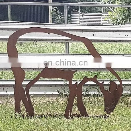 Rustic Animal Corten Steel Statue photo-5