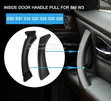Inner Door Pull Handle Cover Trim Gray Beige Black Left Right For BMW 3 Series E90 E91 E92 316 318 320 325 328i photo-5