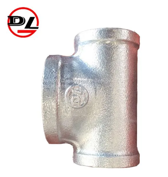 Malleable Iron Pipe Fittings Galvanized Equal Tee