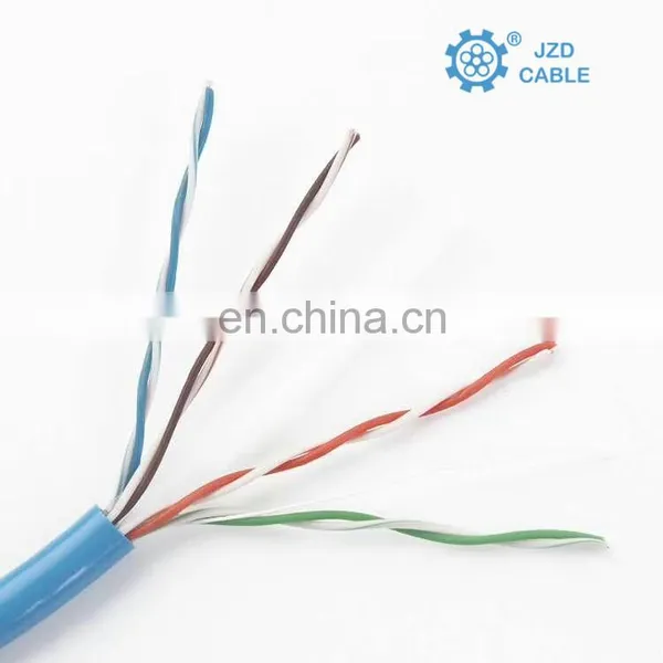 Blue Outdoor 1000ft 305m 300m 24awg 24 Awg Solid Copper Cabel Network Wire Reel Lan Cat 5e Utp Cable photo-3