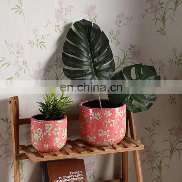 Novel Gift Item Custom Fancy Wedding Garden Decoration Plant Pots Pink Ceramic Flower Planters for Home Decor photo-5