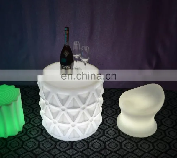 RGB Rechargeable Led Bar Furniture Lllluminated Waterproof Bar Chair Stool photo-5