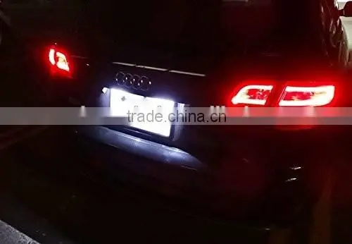 6000K License Number Plate Light Lamp For A3 S3 A4 S4 B6 B7 A6 S6 A8 Q7 NO Canbus Error E8 photo-5