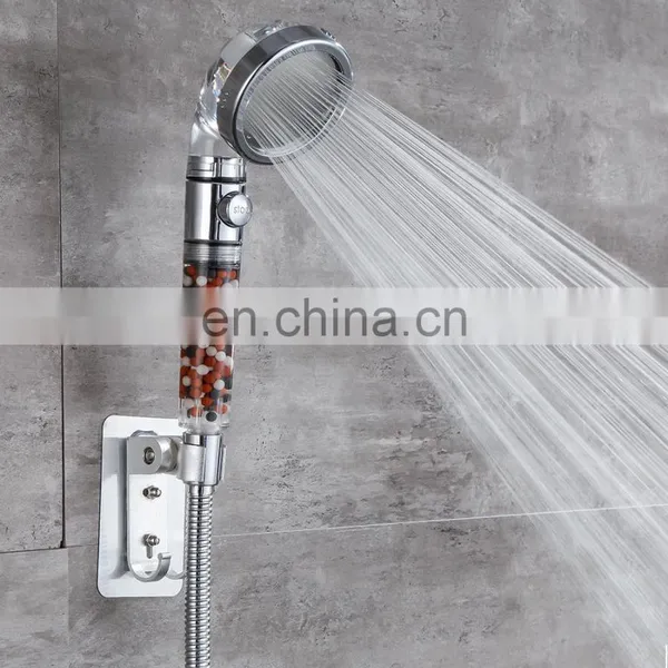 Handheld Ionic on off Shower Head High Pressure Water Saving Filter 3-Layer Filtration Hand Shower photo-4