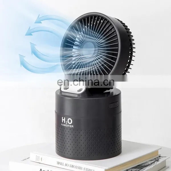2021 Portable Desktop Mini Fan& Humidifier Usb Rechargeable Battery Table Small Air Cooling Fan for Summer Gift