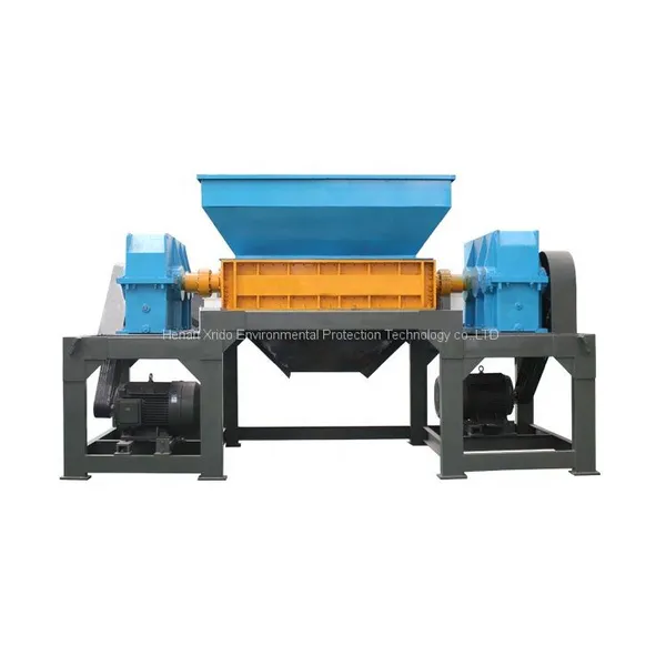 Crusher Waste Rubber Tyre Tire Shredding Double Shaft Aluminum Iron Scrap Metal Shredder Machine Plastic photo-5