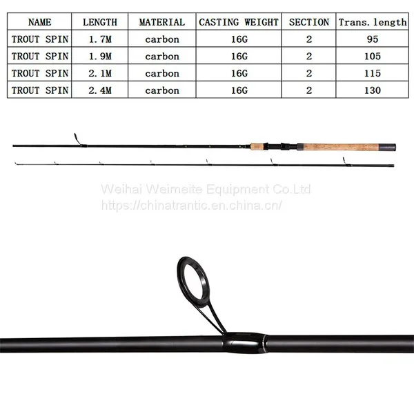 Trout spin china weimeite fishing rods