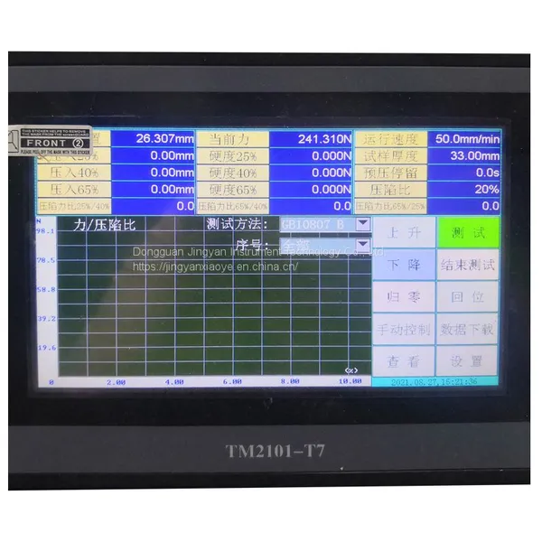 ASTM D3574 Foam Indentation Hardness Tester Sponge Testing Machine Fatigue Tester photo-4